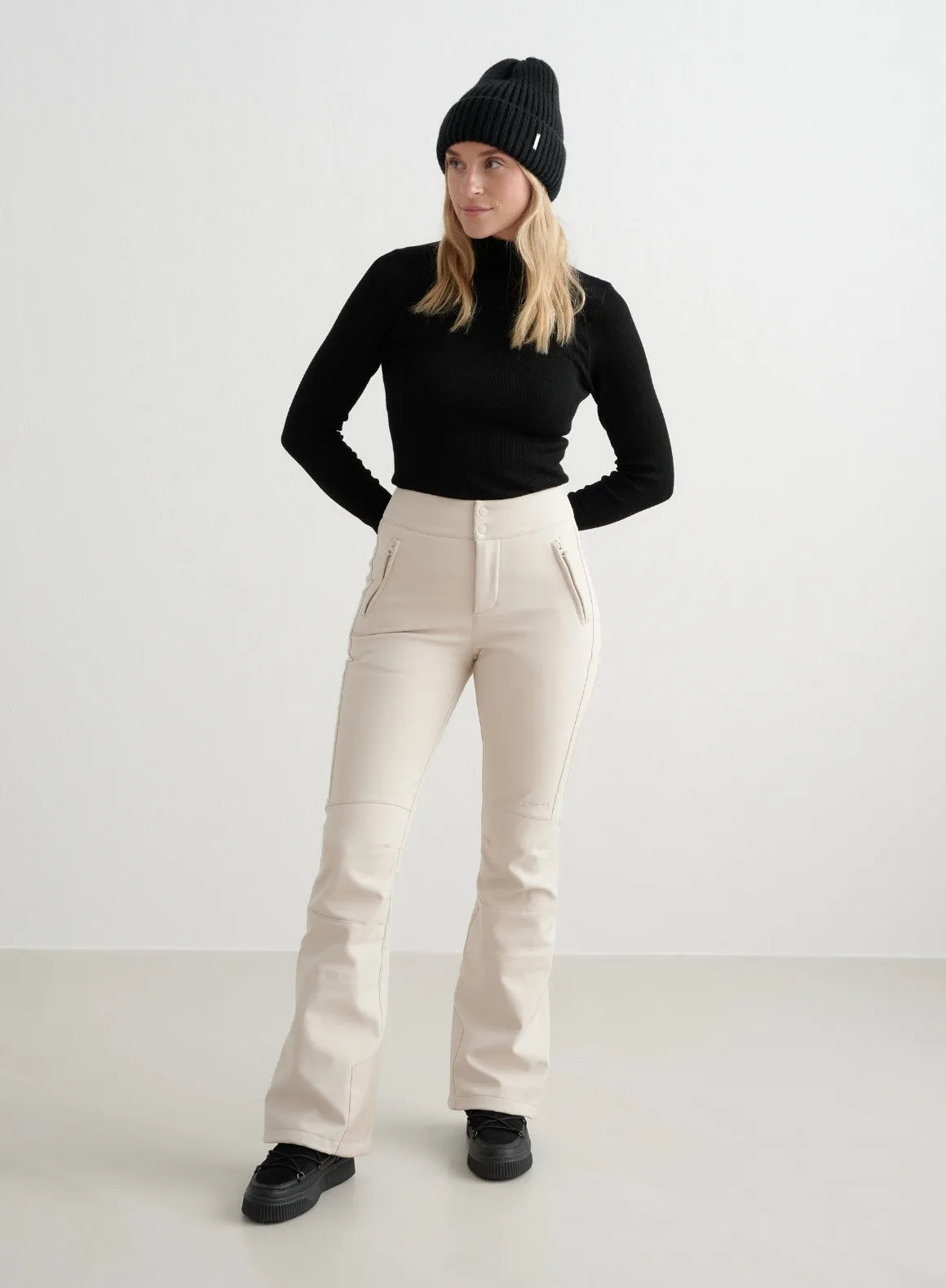 Café Au Lait Stretch Thermo Pants