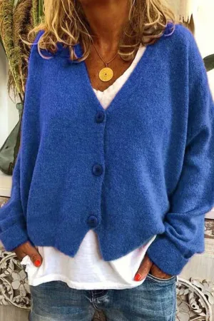 Casual Loose Knitted Cardigan ( 3 Color )