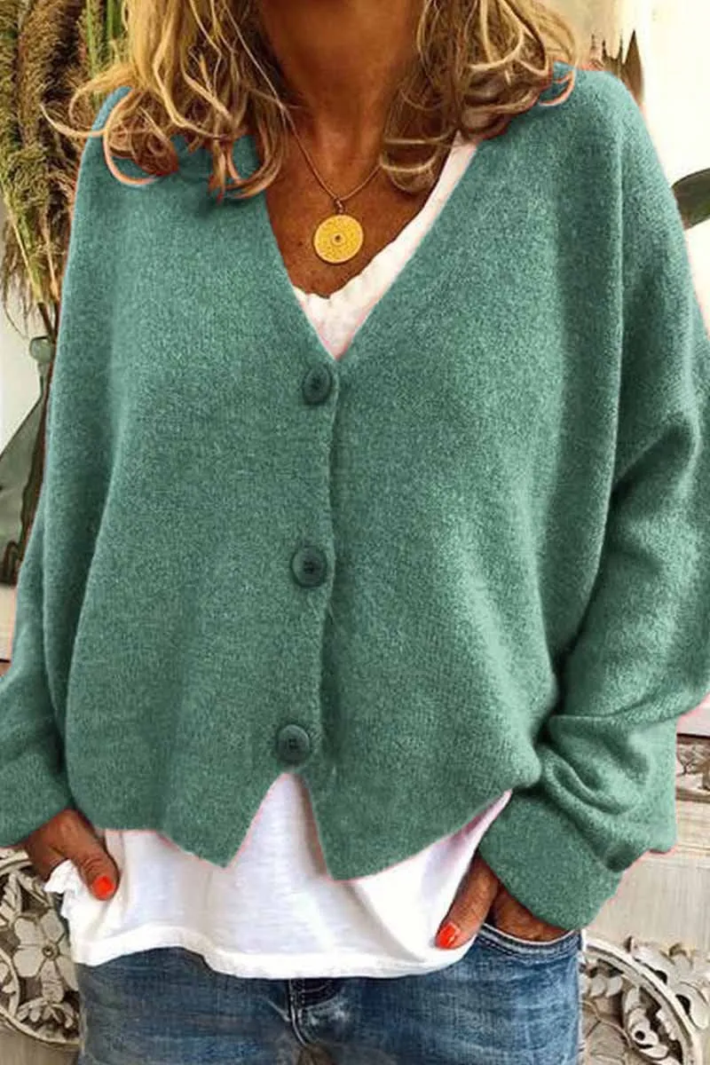 Casual Loose Knitted Cardigan ( 3 Color )