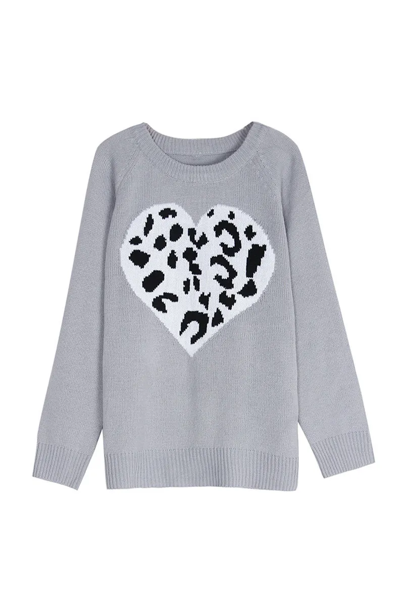 Casual Print Patchwork O Neck Tops Sweater(4 Colors)