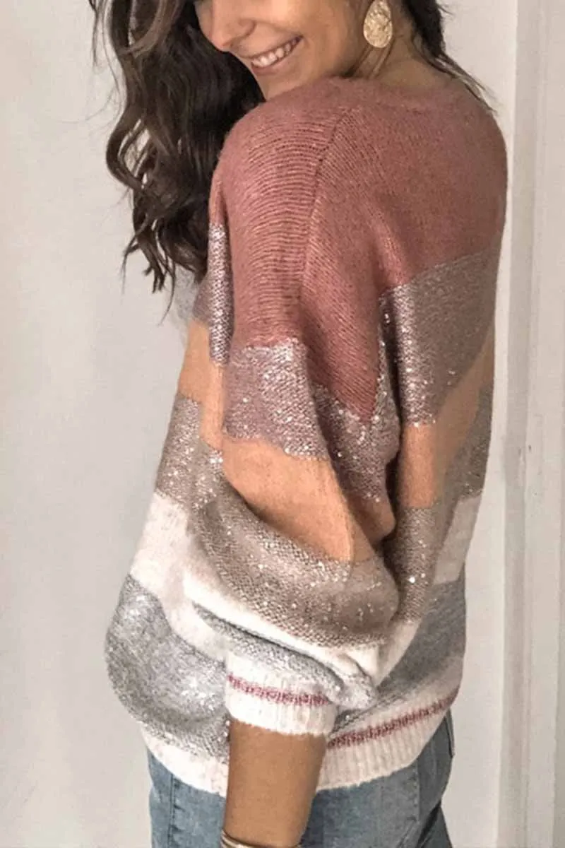 Chicindress Loose Sequins Sweater
