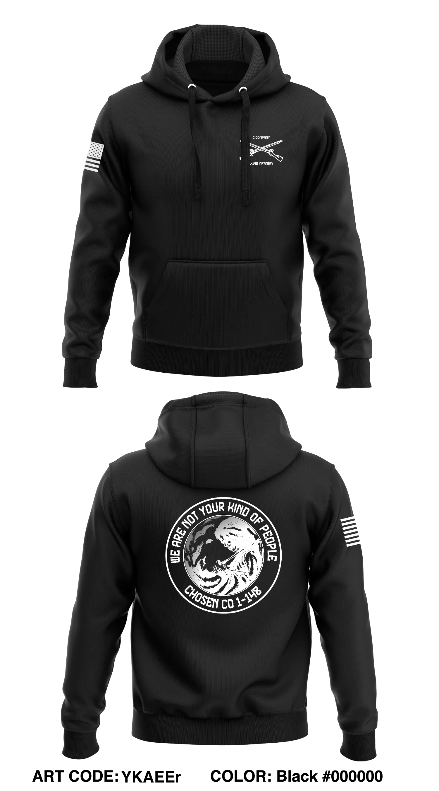 Chosen 1-148 Infantry Store 1  Core Men's Hooded Performance Sweatshirt - YKAEEr