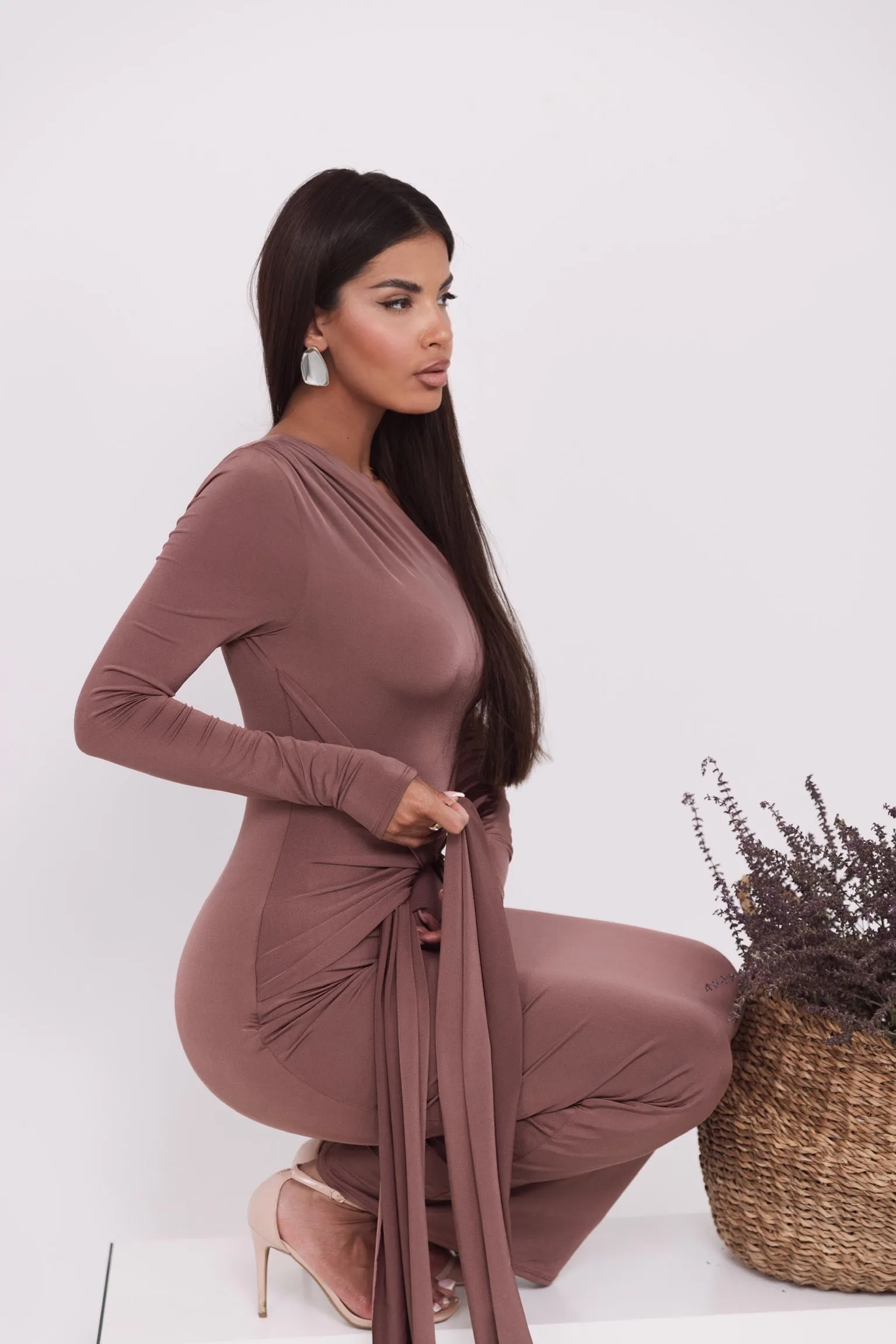 Claira Café Dress