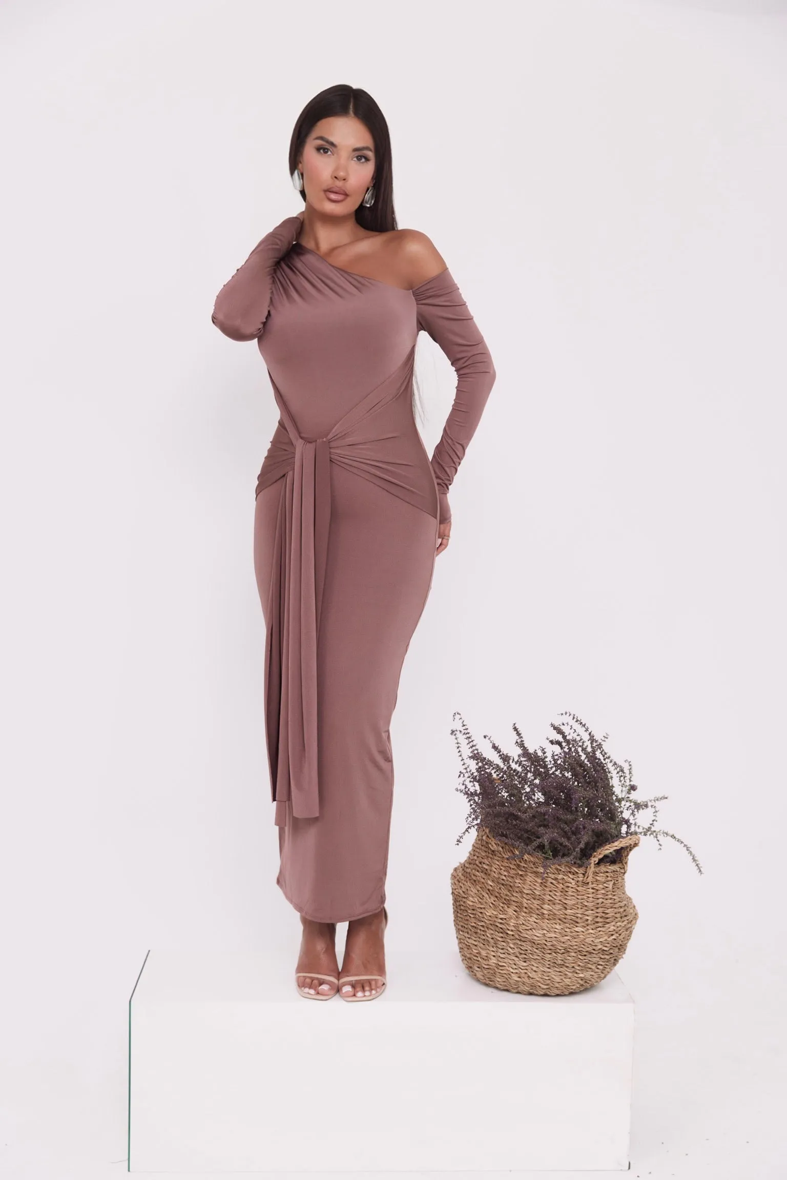 Claira Café Dress