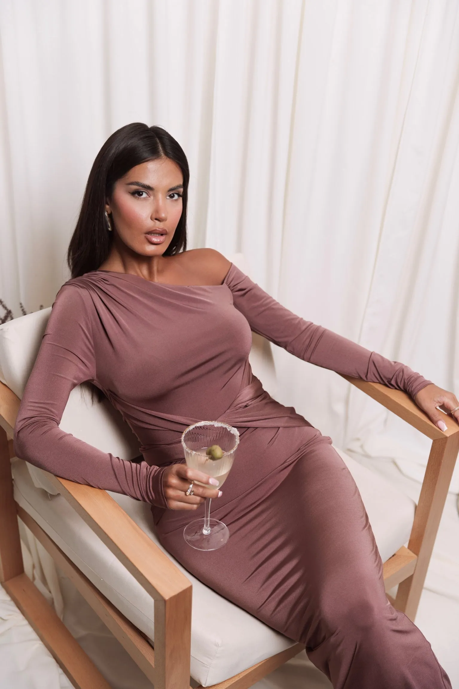 Claira Café Dress