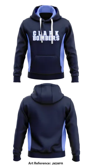 Clark Bombers Store 1  Core Men's Hooded Performance Sweatshirt - J9gWFR