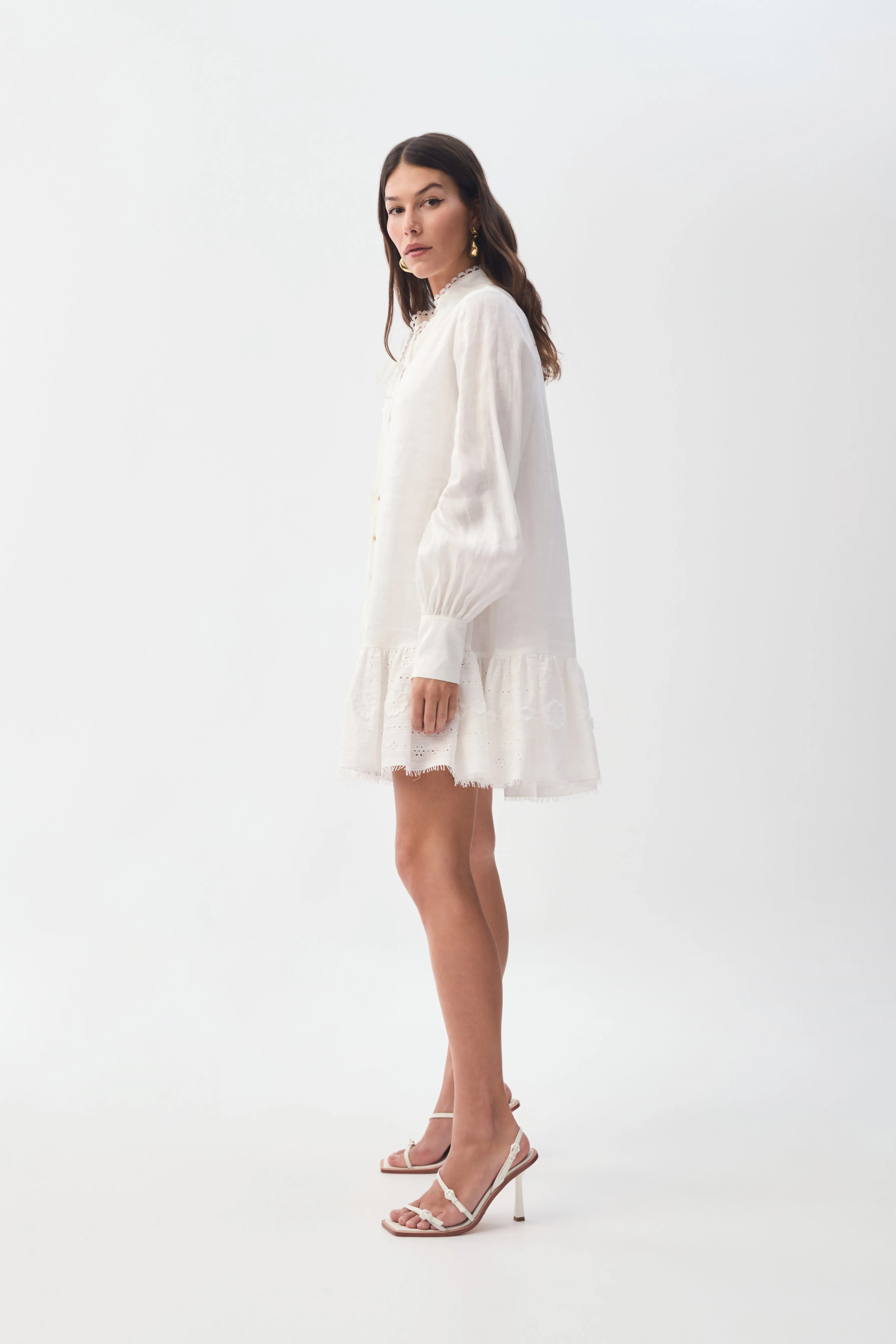 Cloud Embroidered Dress