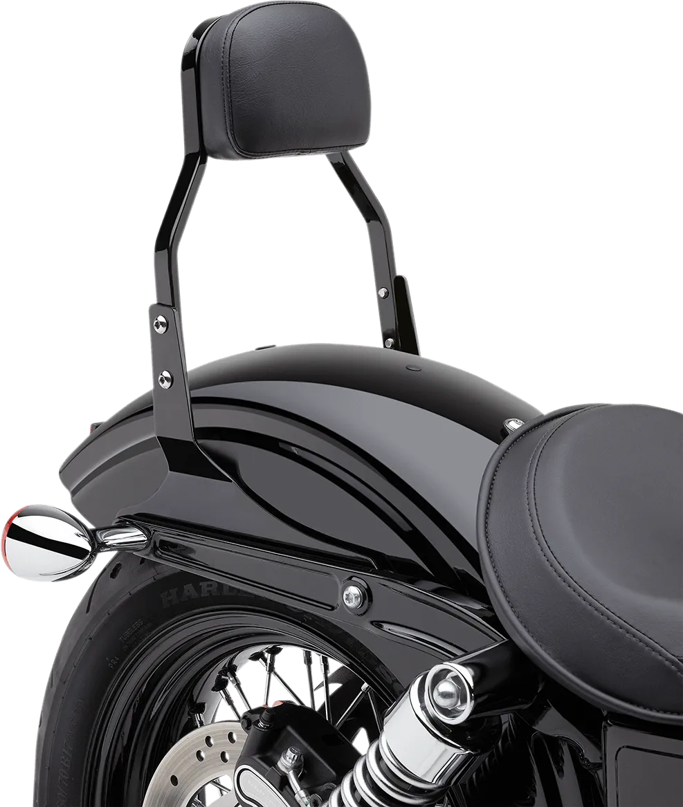 Cobra 602-1102B Mini Square Sissy Bar - Black Powder-Coated