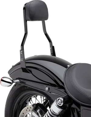 Cobra 602-1202B Short Square Sissy Bar - Black Powder-Coated