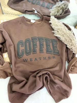 Coffee Weather Crewneck Fleece