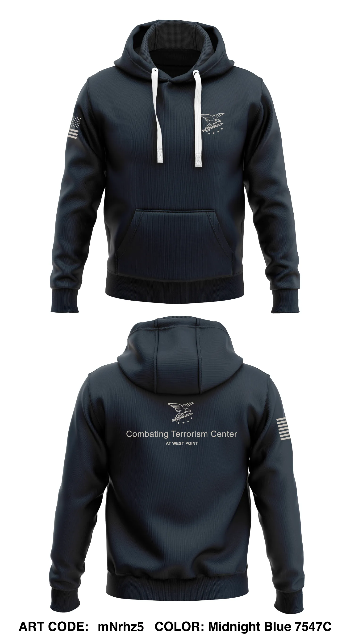 Combating Terrorism Center Store 1  Core Men's Hooded Performance Sweatshirt - mNrhz5