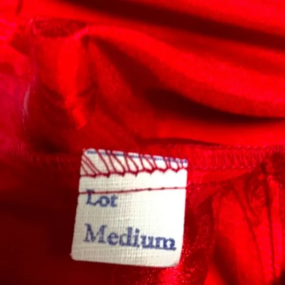 COPY - Red Vintage Sleepwear Pants Size M