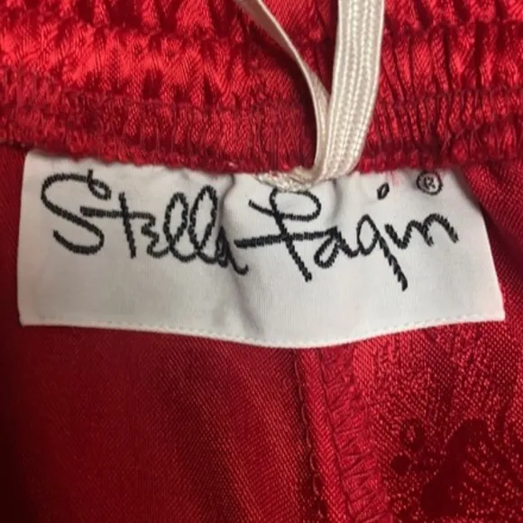 COPY - Red Vintage Sleepwear Pants Size M