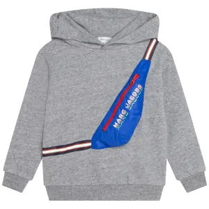 Cotton Hooded Sweatshirt - Chine Grey