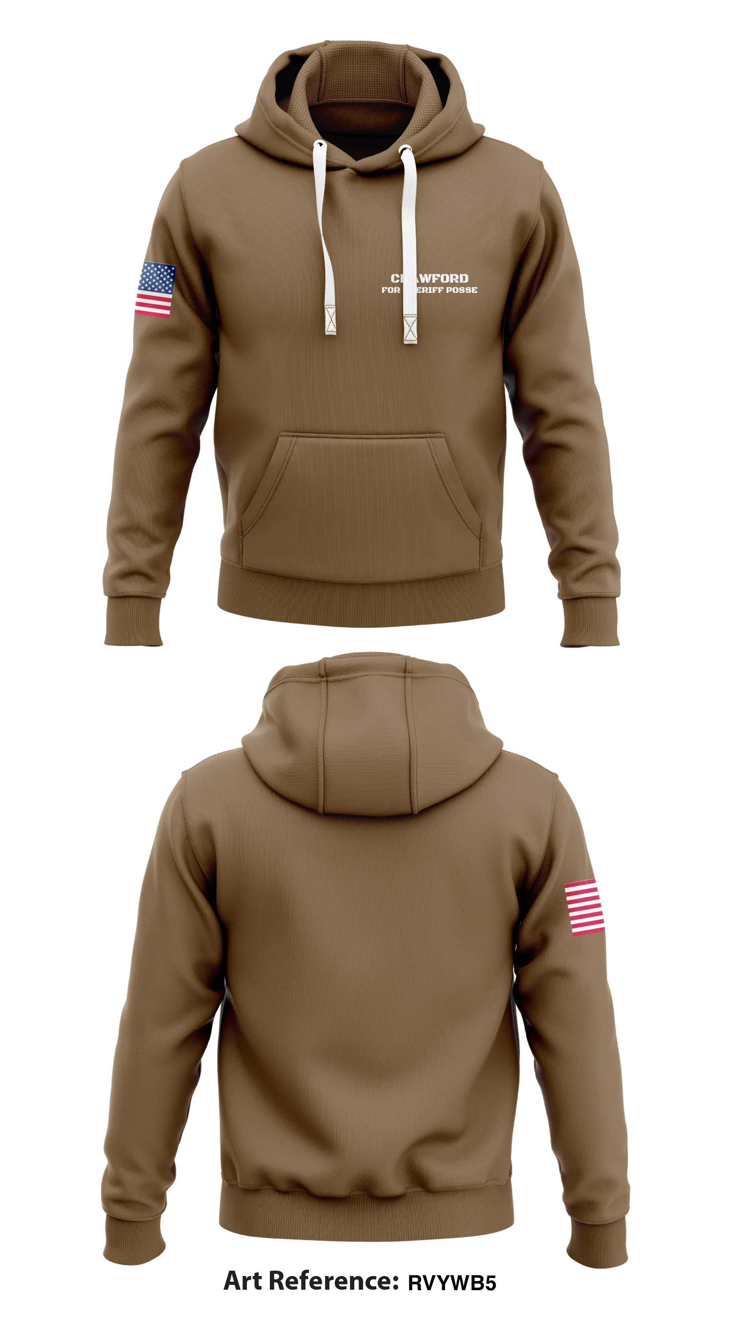 Crawford for Sheriff Posse Store 1  Core Men's Hooded Performance Sweatshirt - rVYWb5