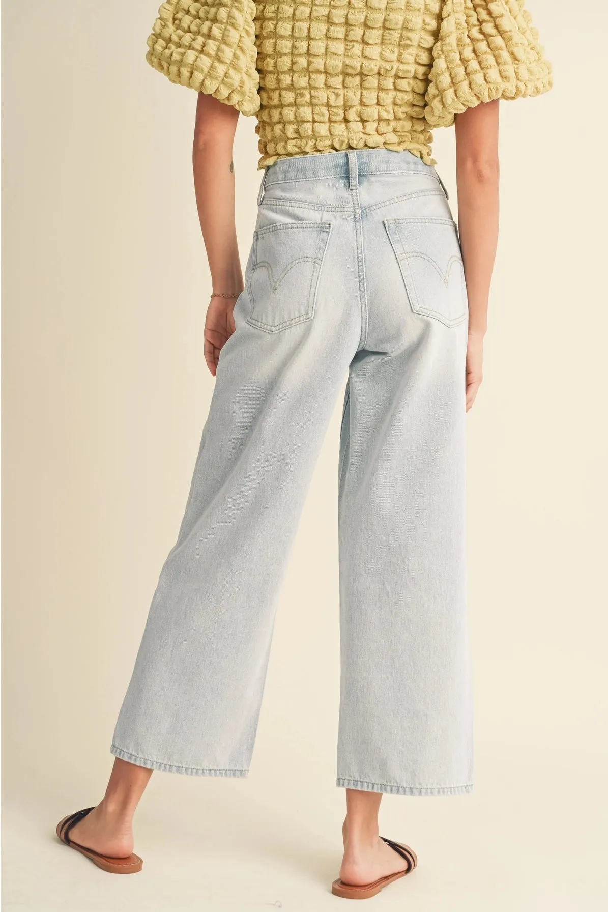 Crop Light Denim Pants {Ice Denim}
