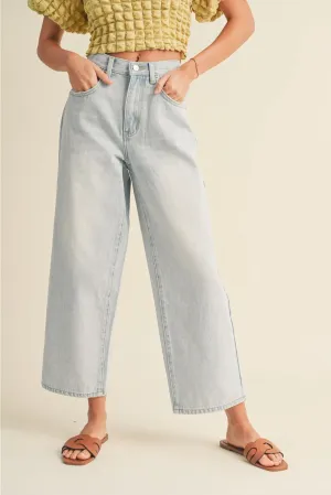 Crop Light Denim Pants {Ice Denim}