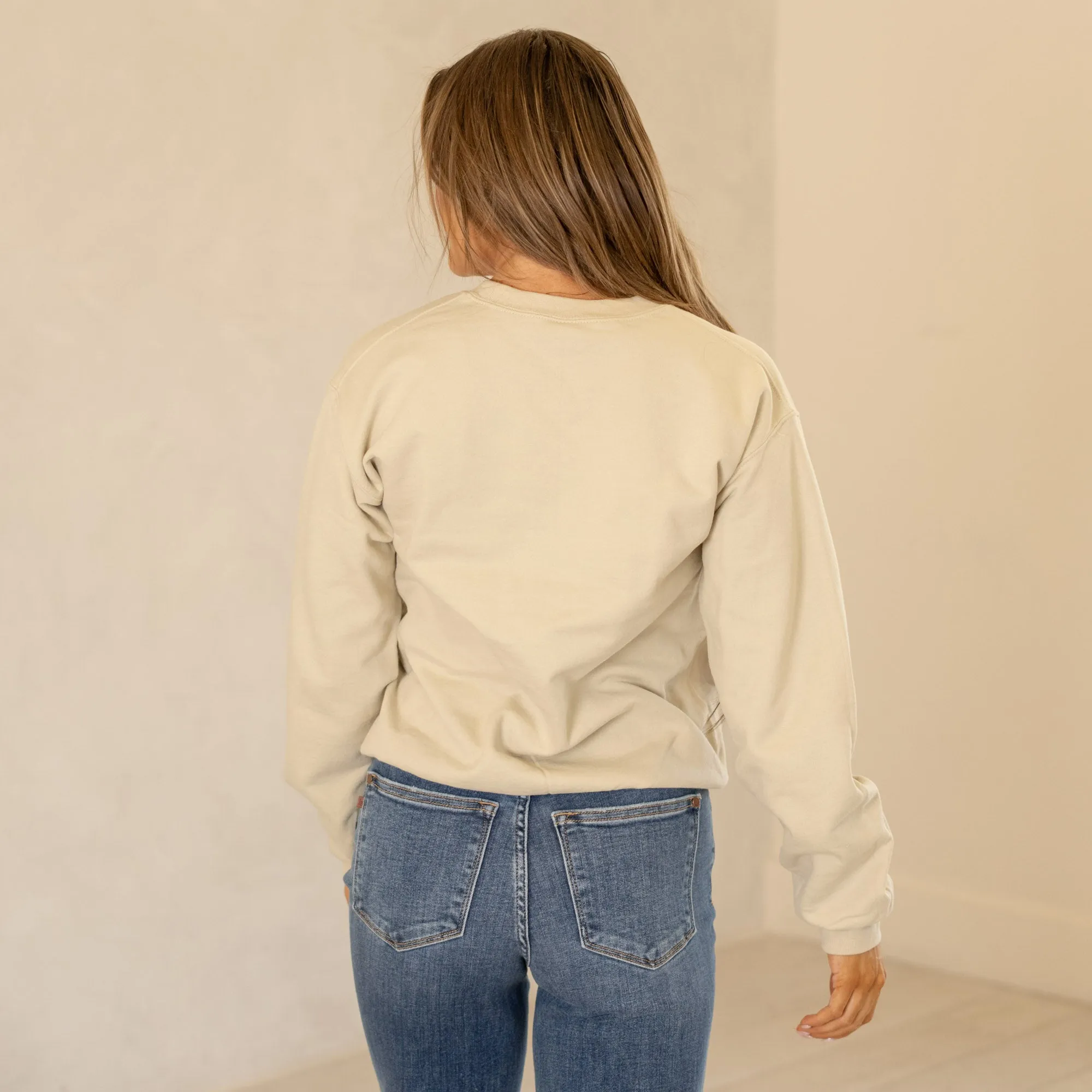 Croquette Strawberries Graphic Long Sleeve Sweater