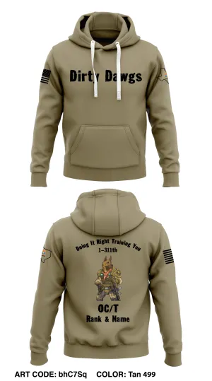 CUSTOM - 1-311th MP Platoon  Core Men's Hooded Performance Sweatshirt - bhC7Sq