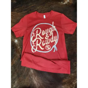 Custom West 20 Red Rough and Rowdy Tee