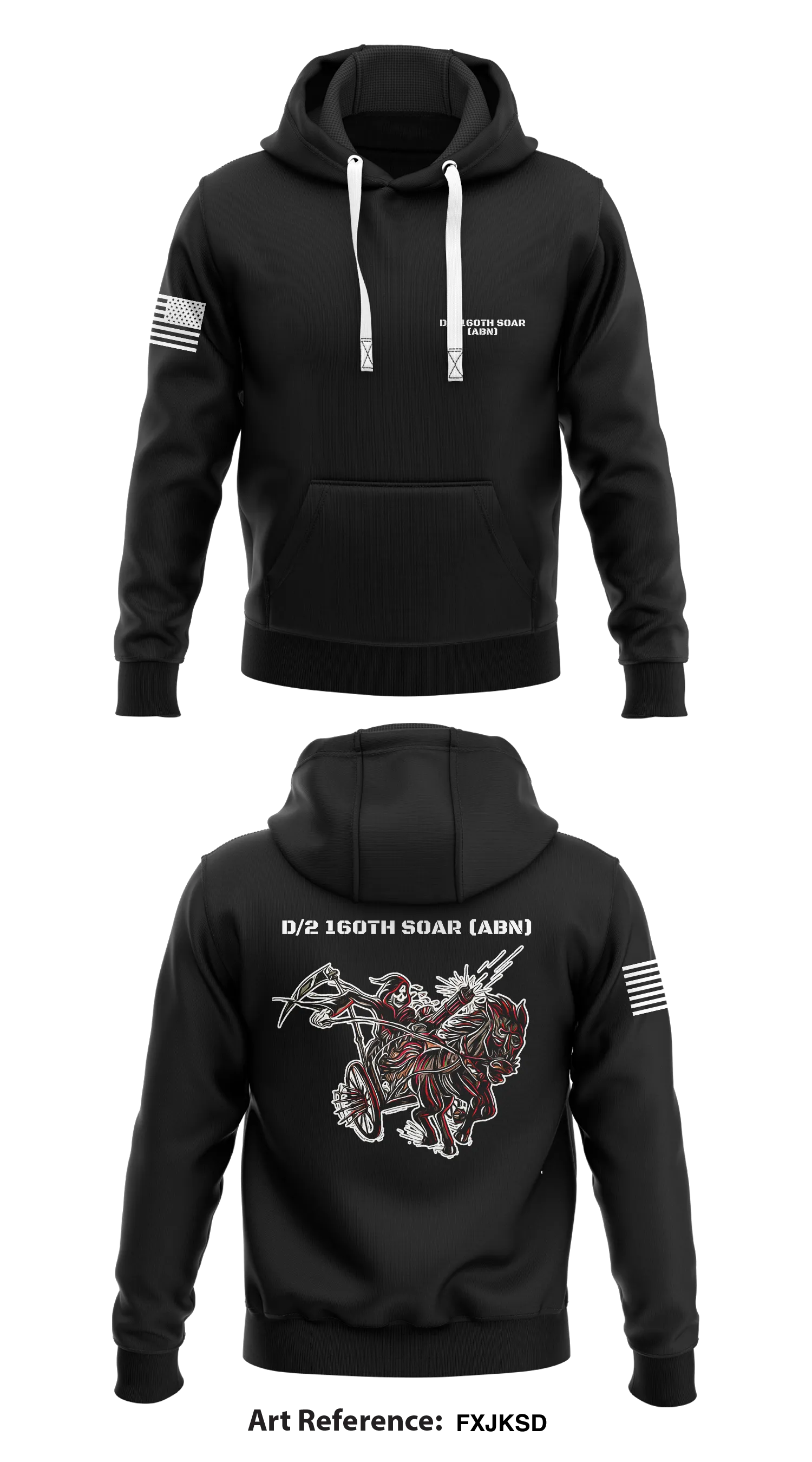 D/2 16th SOAR (Abn) Core Men's Hooded Performance Sweatshirt - fxJksD