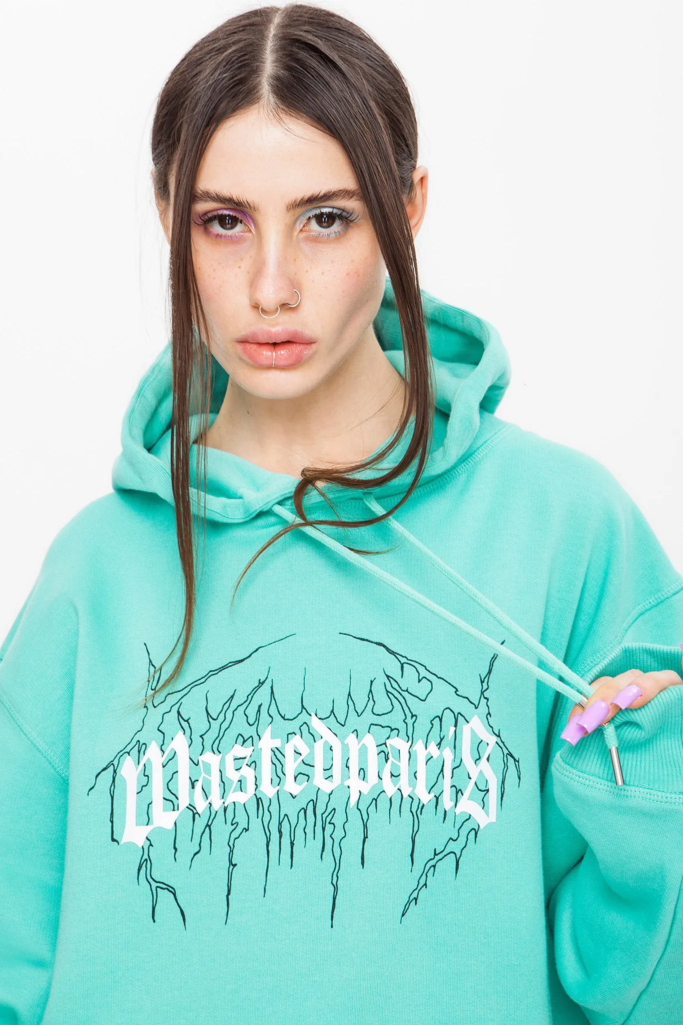 Dark Bridge Hoodie Mint