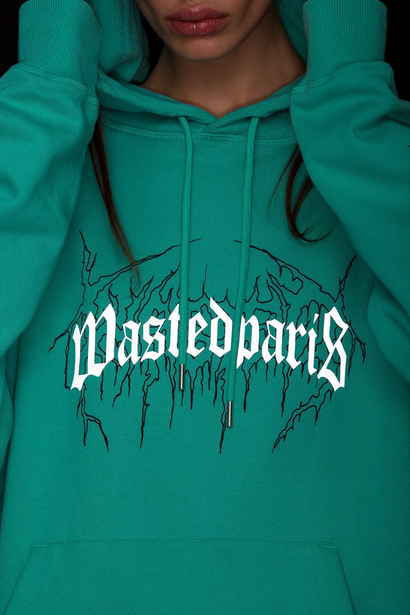 Dark Bridge Hoodie Mint