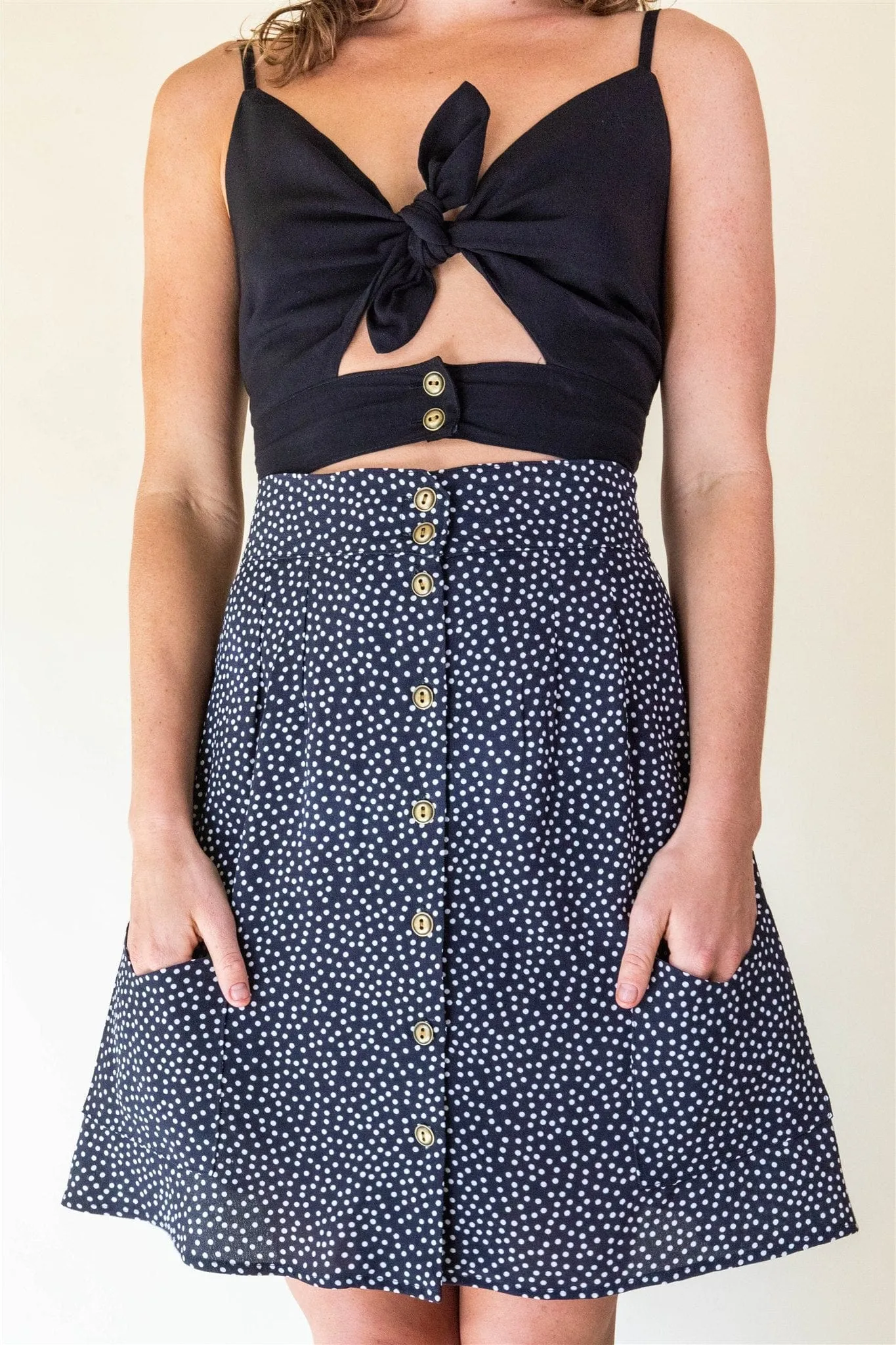 Dee Dee Top in Black Challis