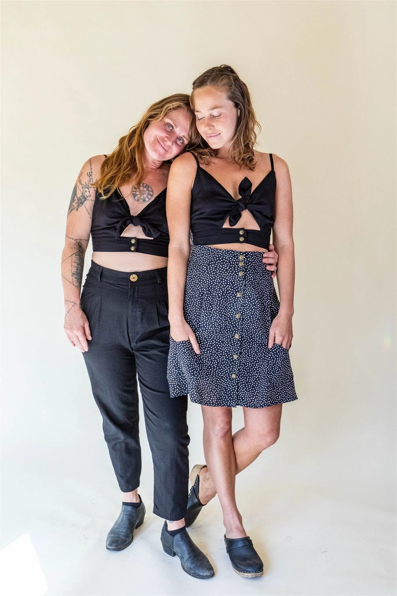 Dee Dee Top in Black Challis