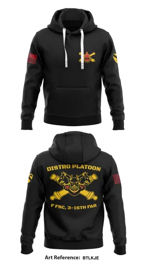 Distro Platoon, F FSC, 3-16th FAR, 2/1 CAV Store 1  Core Men's Hooded Performance Sweatshirt - bTLkJe