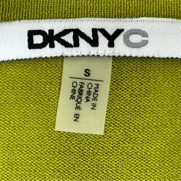 DKNYC Green Women's Button-Up Silk/Cotton Cardigan