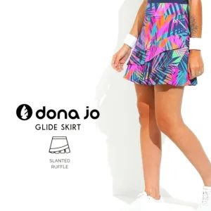 Dona Jo Glide Skort Golf  Pickleball Tennis Skirt Shorts Pockets in Kelaya SzSm