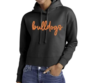 DT6101- *CUSTOMIZE ME* PUFF EMBROIDERED- Custom Mascot- Ladies fit Crop Hoodies (may want to size up 1 for extra length)