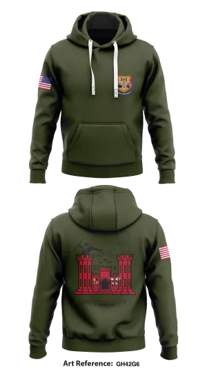 Engineer Platoon Store 1  Core Men's Hooded Performance Sweatshirt - Gh42g6