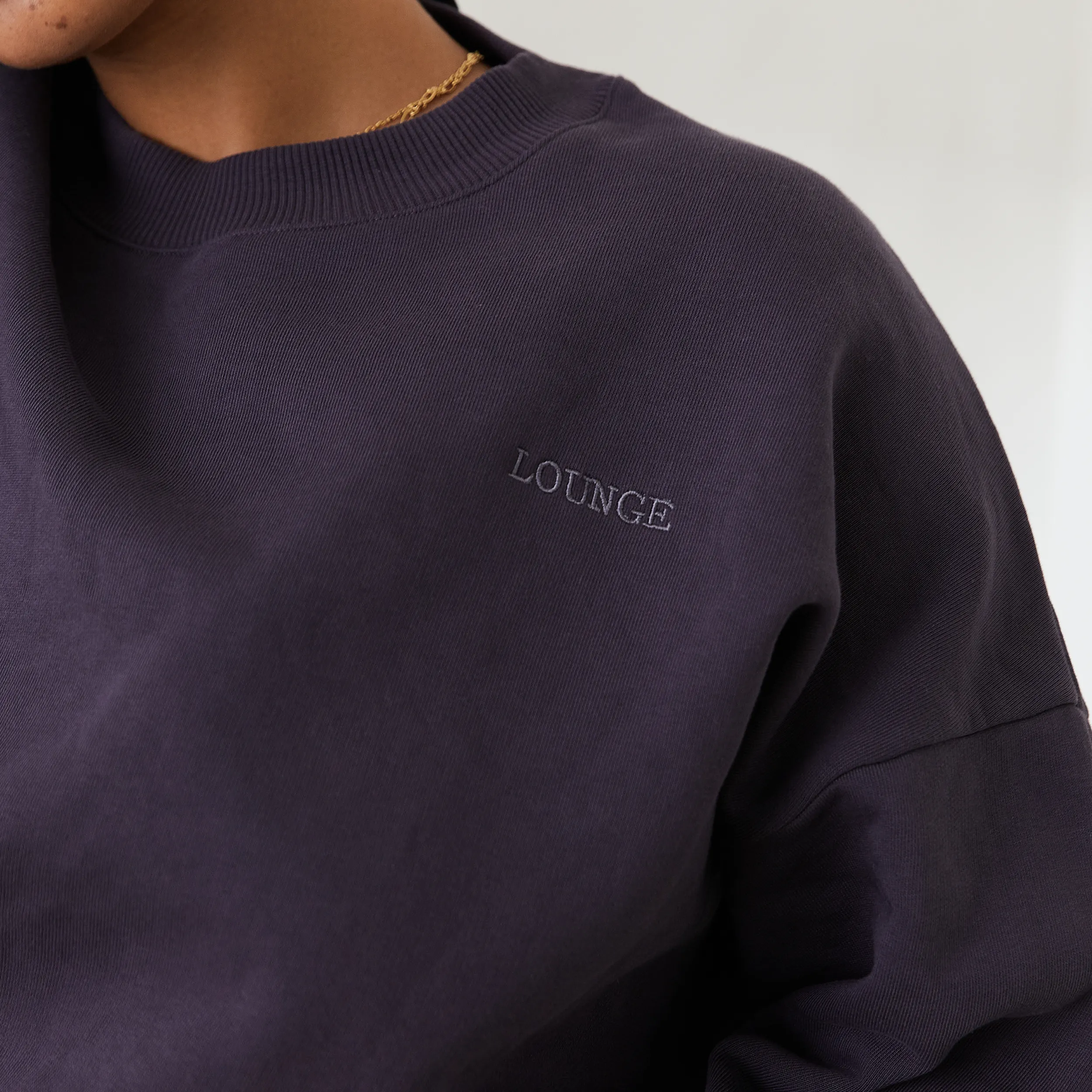 Essential Sweat Ras du cou - Bleu fumé