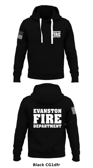 Evanston Fire Dept.  Store 1  Core Men's Hooded Performance Sweatshirt - CG1dfr