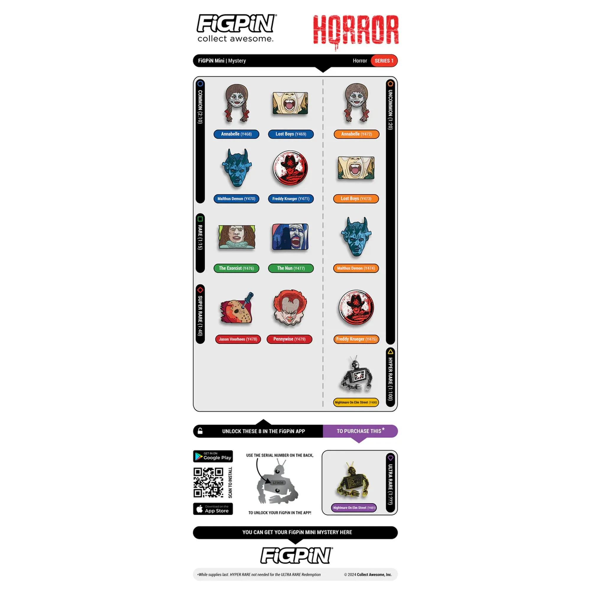 Fig Pin - Horror Mystery Series 1