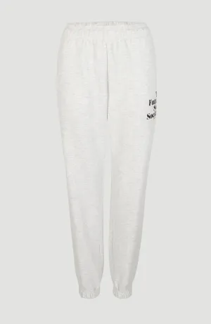 Future Surf High-Waist  Jogginghose | White Melange
