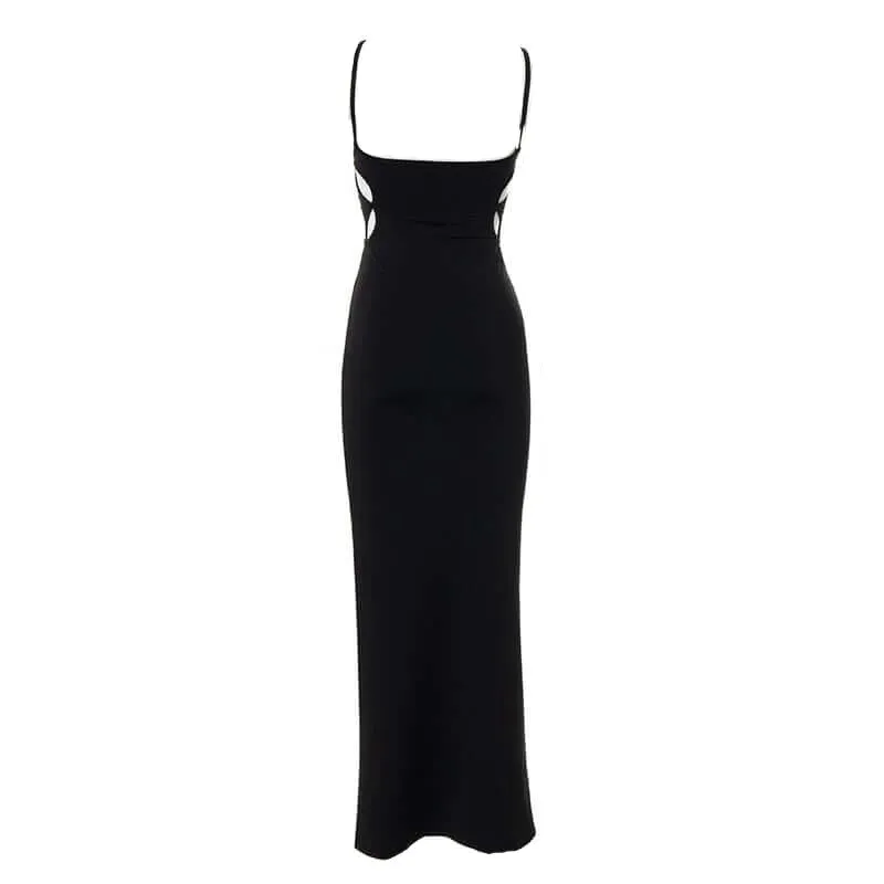 Geo Cutout Maxi Dress