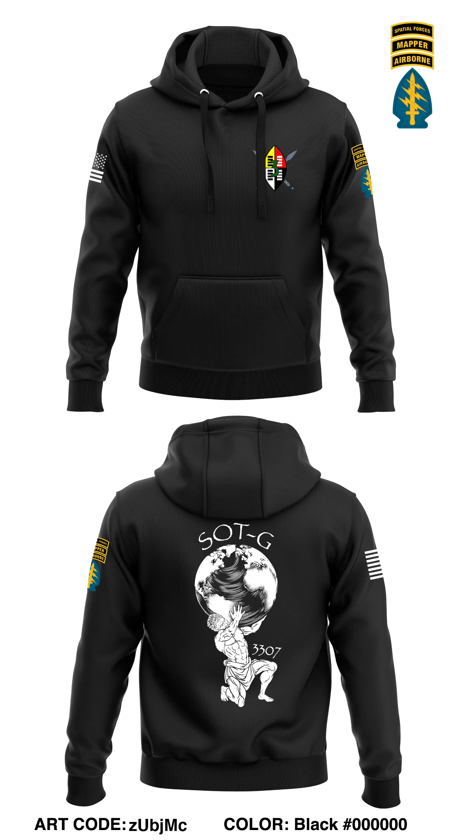 GEOINT, MID, 3/3 SFG (A) Store 1  Core Men's Hooded Performance Sweatshirt - zUbjMc