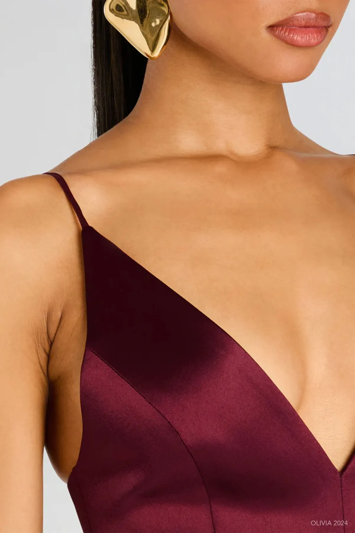 Giavanna Mini Dress in Port