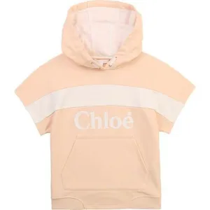 Girls Peach Logo Hoodie