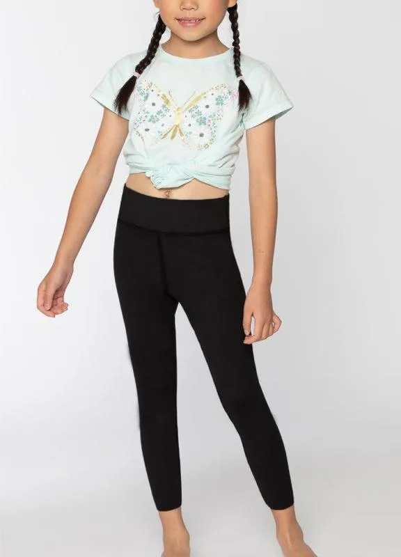 Girls Yoga Tights Camo Reversible