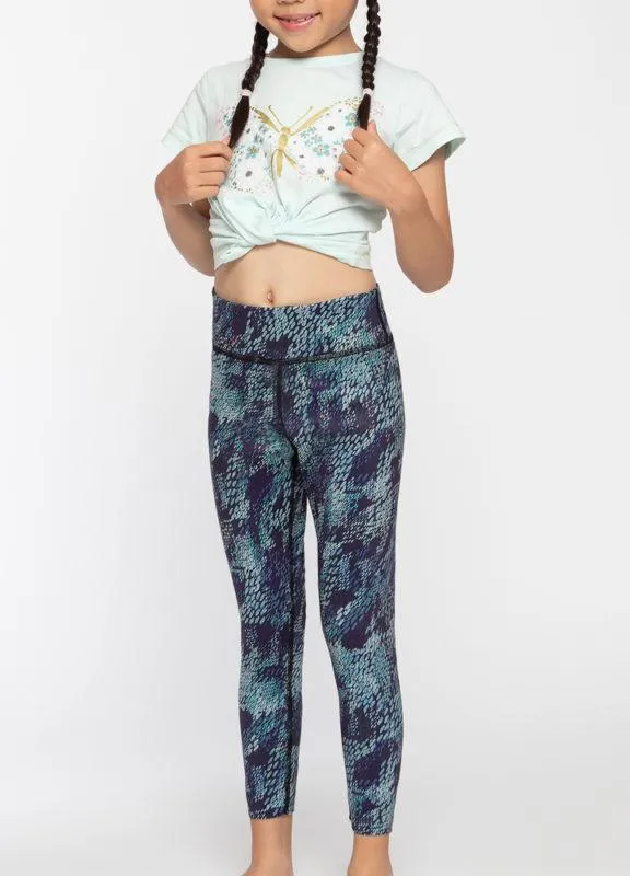 Girls Yoga Tights Camo Reversible