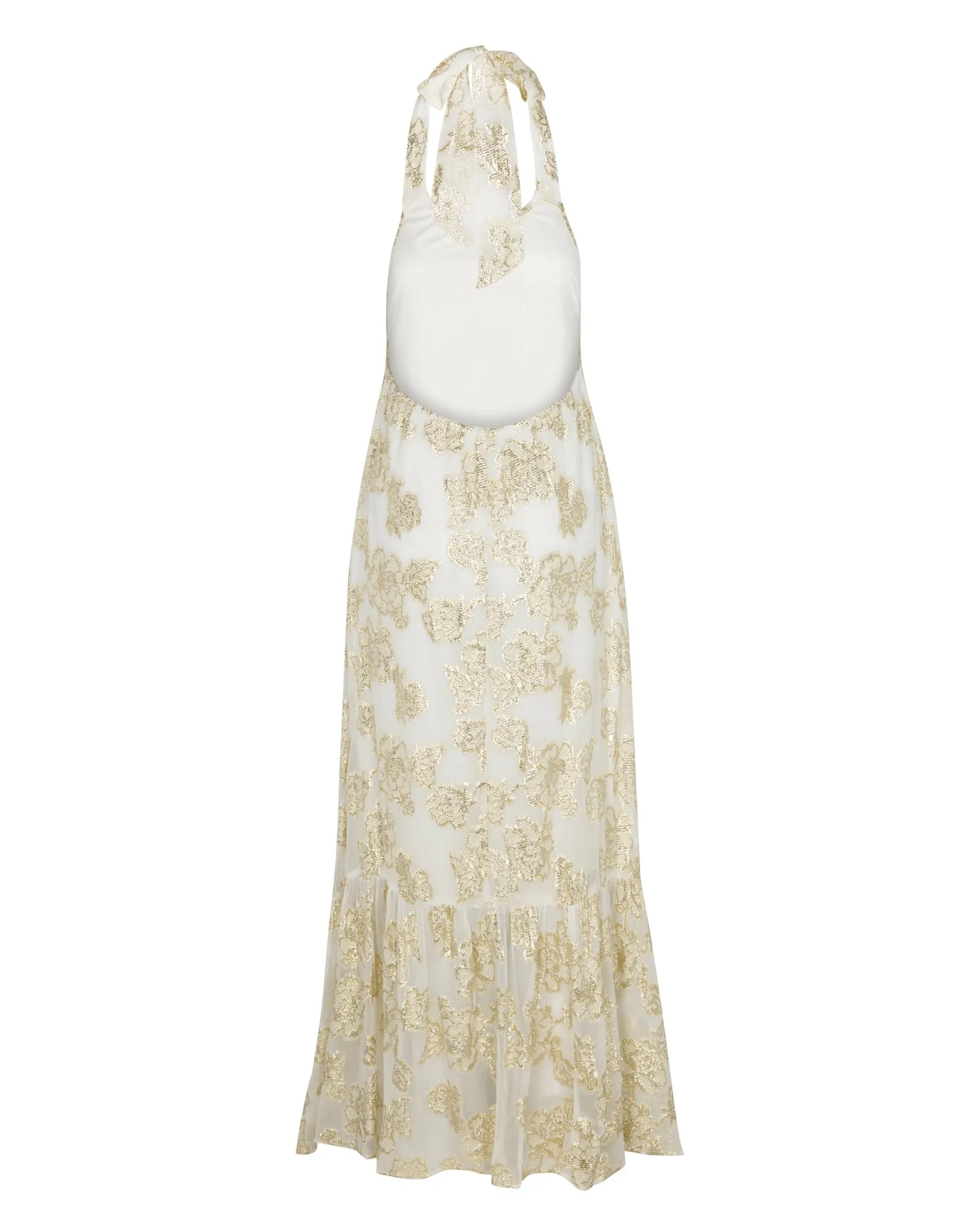 Golden Hour Halter Dress