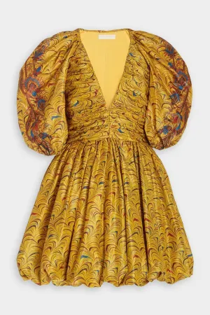 Gwen Mini Dress in Tiger's Eye