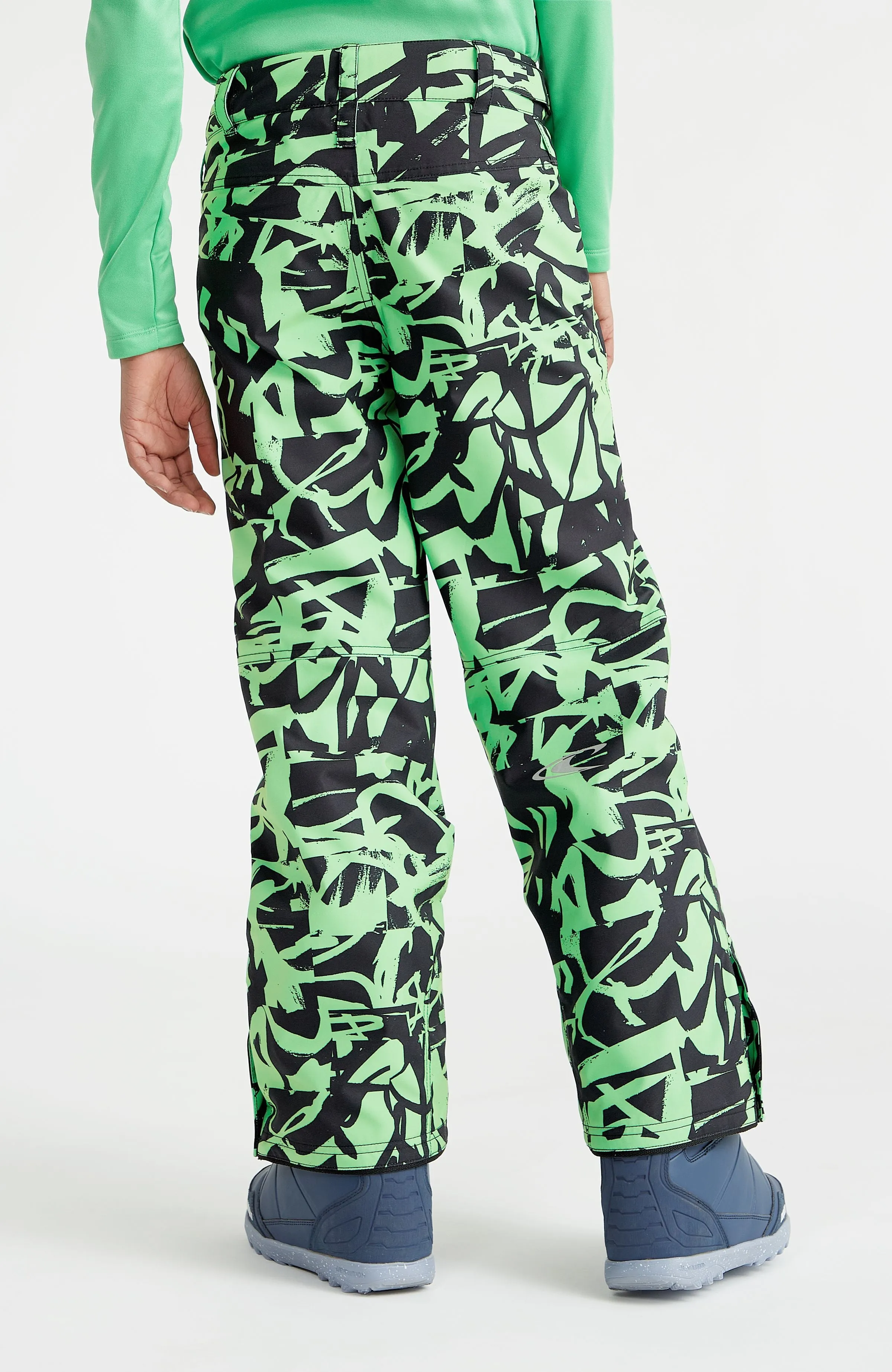 Hammer Printed Skihose | Green Scribble