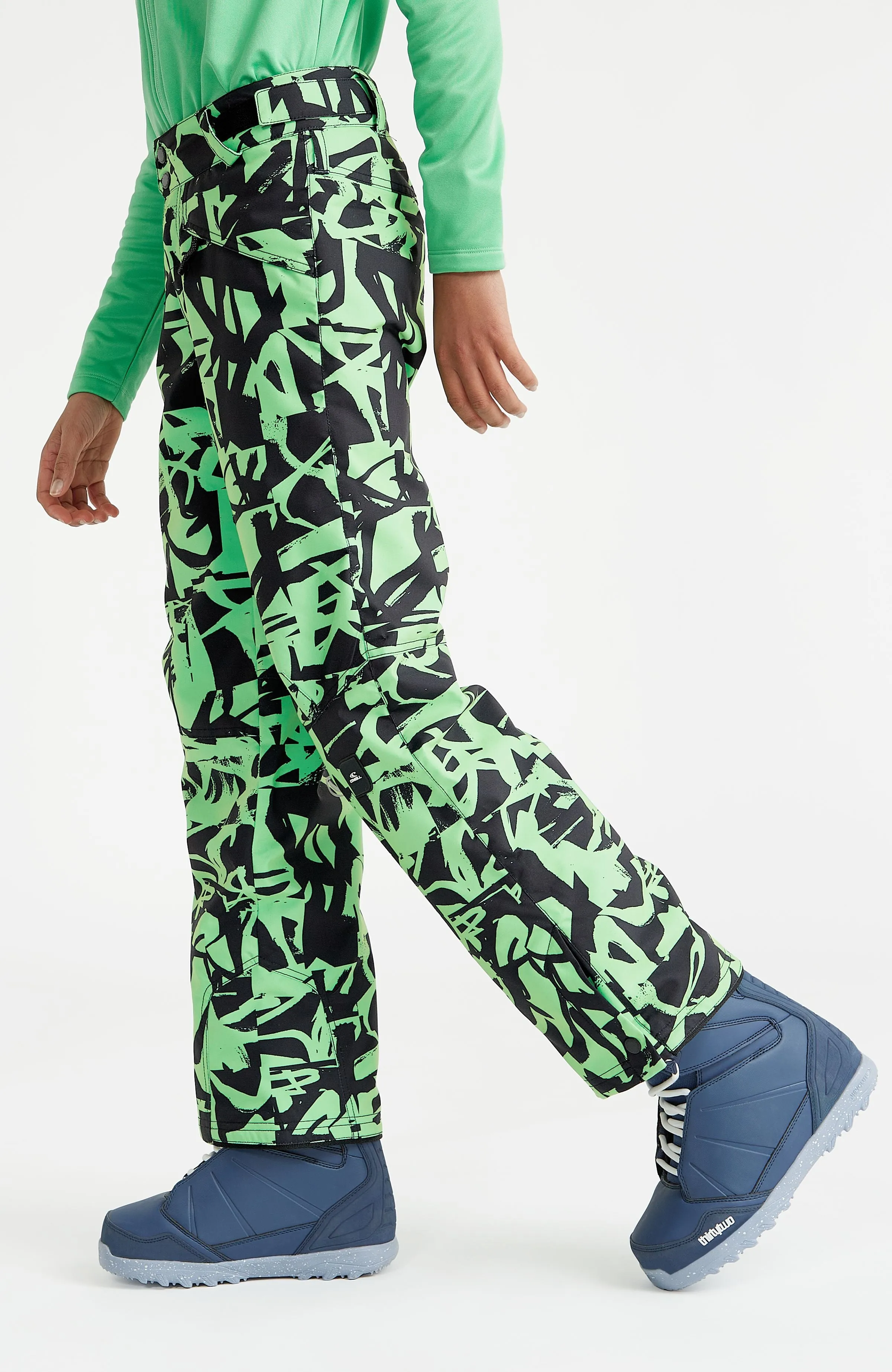 Hammer Printed Skihose | Green Scribble