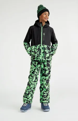 Hammer Printed Skihose | Green Scribble