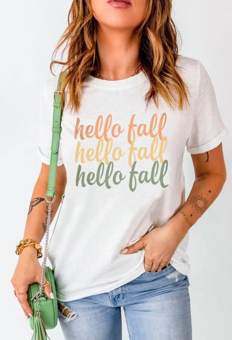 Hello Fall Graphic Tee